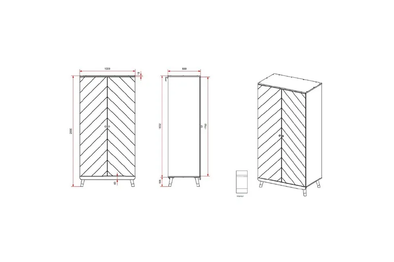Garderob Billy Vit 2 dörrar - 2 dörrar - Förvaring - Garderober & garderobssystem