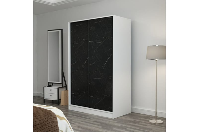 Garderob Cambrian 120 cm - Svart/Vit - F�örvaring - Garderober & garderobssystem