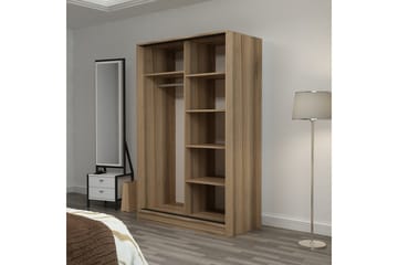 Garderob Cambrian 120 cm - Vit/Brun - Förvaring - Garderober & garderobssystem