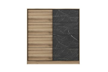 Garderob Cambrian 180 cm - Brun/Svart - Förvaring - Garderober & garderobssystem