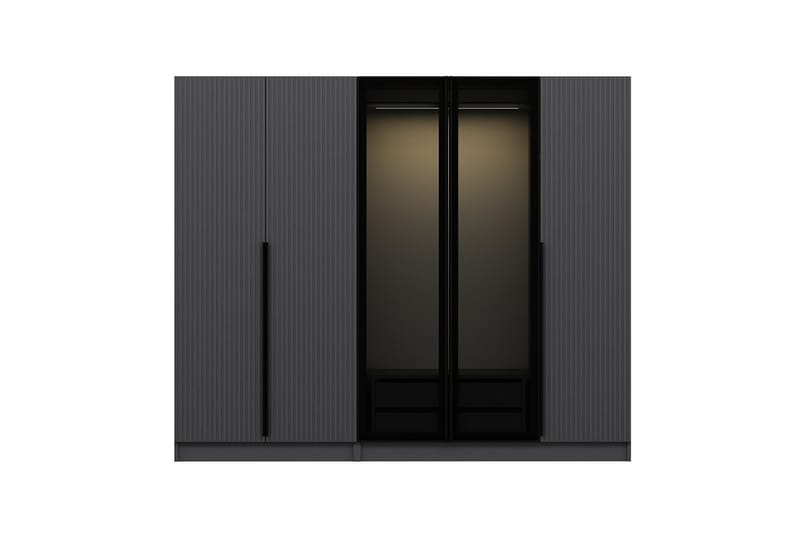 Garderob Cambrian 225 cm - Antracit - Förvaring - Garderober & garderobssystem