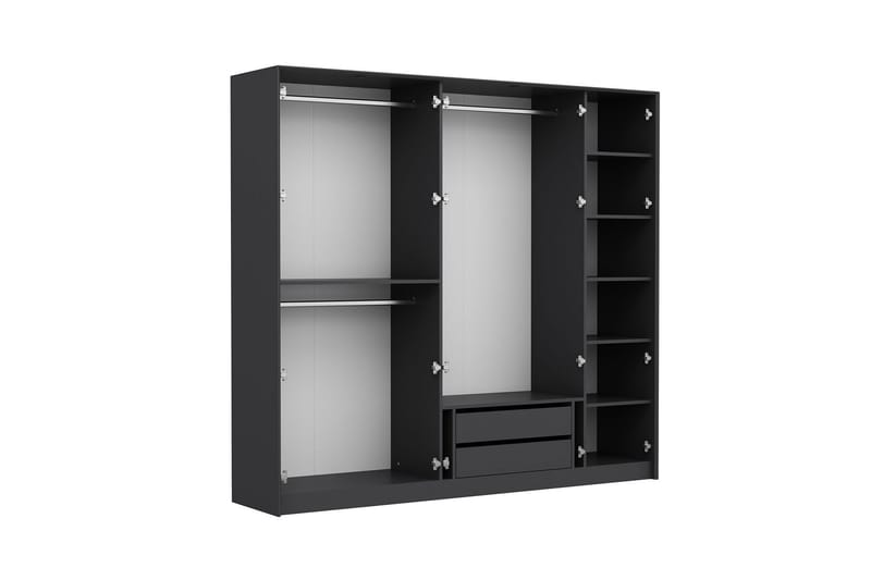 Garderob Cambrian 228x210 cm - Antracit - Förvaring - Garderober & garderobssystem