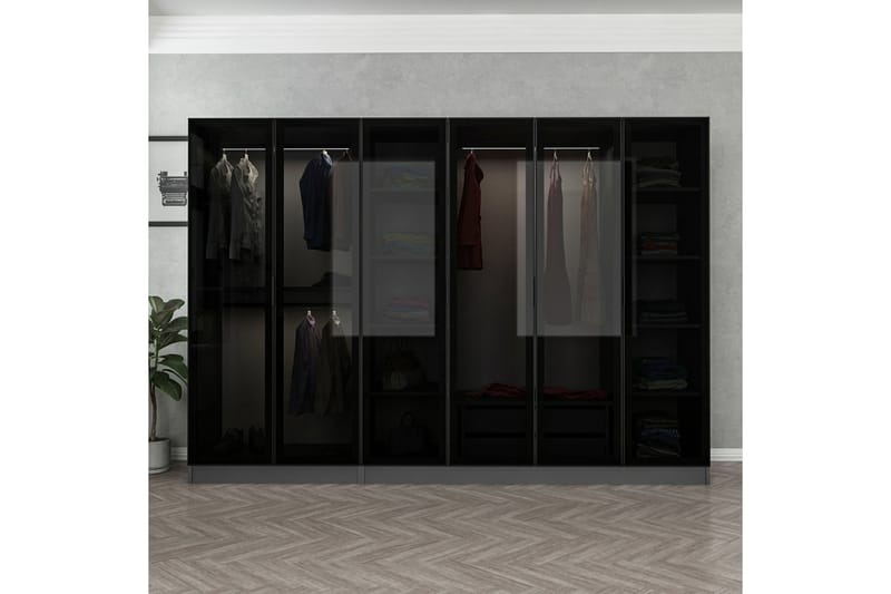 Garderob Cambrian 270 cm - Antracit - Garderober & garderobssystem - Garderobsskåp