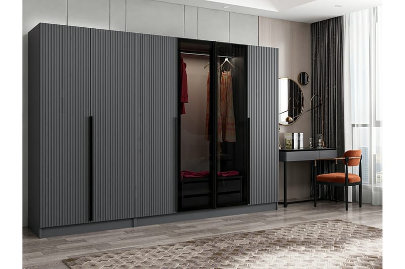Garderob Cambrian 270 cm - Antracit - Förvaring - Garderober & garderobssystem