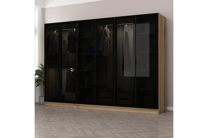 Garderob Cambrian 270 cm - Brun - Garderober & garderobssystem - Garderobsskåp
