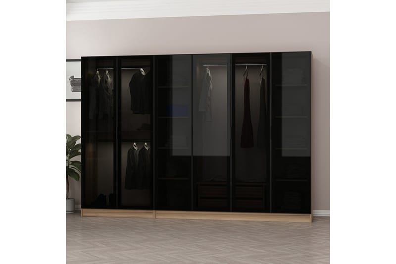 Garderob Cambrian 270 cm - Brun - Garderober & garderobssystem - Garderobsskåp
