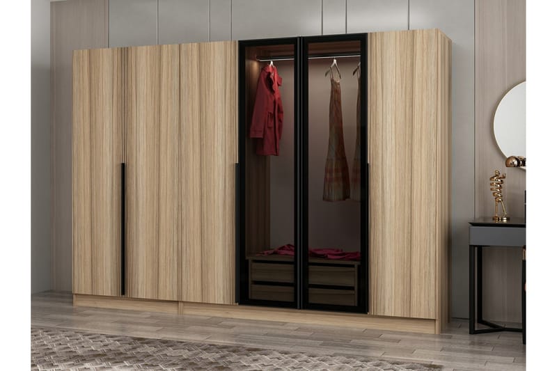 Garderob Cambrian 270 cm - Ek - Garderober & garderobssystem - Garderobsskåp