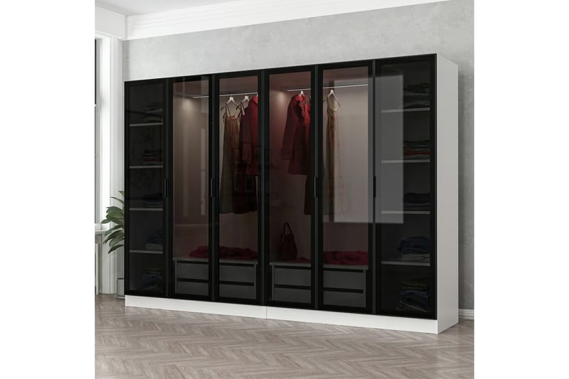 Garderob Cambrian 270 cm - Vit - Garderober & garderobssystem - Garderobsskåp