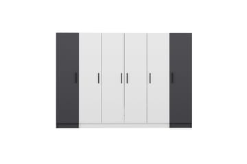 Garderob Cambrian 270 cm - Vit/Grå - Förvaring - Garderober & garderobssystem