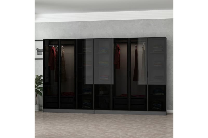 Garderob Cambrian 315 cm - Antracit - Garderober & garderobssystem - Garderobsskåp