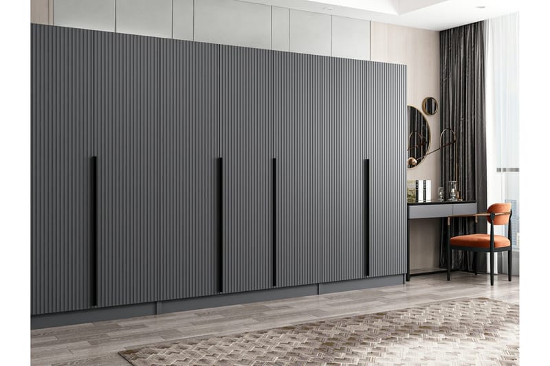 Garderob Cambrian 315 cm - Antracit - Förvaring - Garderober & garderobssystem