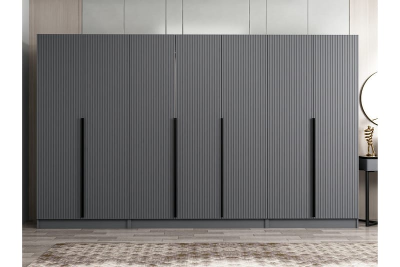 Garderob Cambrian 315 cm - Antracit - Förvaring - Garderober & garderobssystem