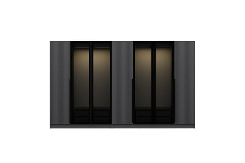 Garderob Cambrian 315 cm - Antracit - Förvaring - Garderober & garderobssystem