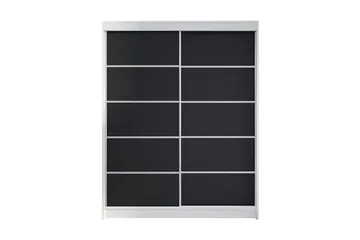 Garderob Camino LED-belysning - Vit/Svart - Förvaring - Garderober & garderobssystem