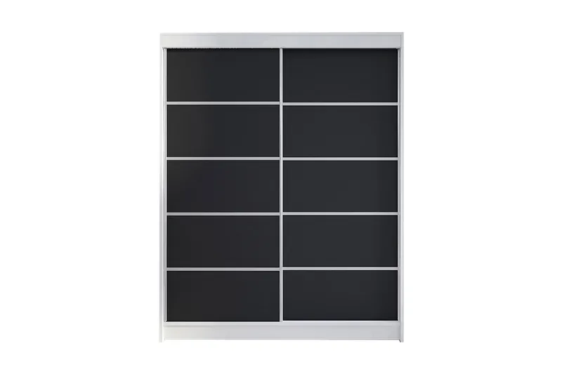 Garderob Camino LED-belysning - Vit/Svart - Förvaring - Garderober & garderobssystem