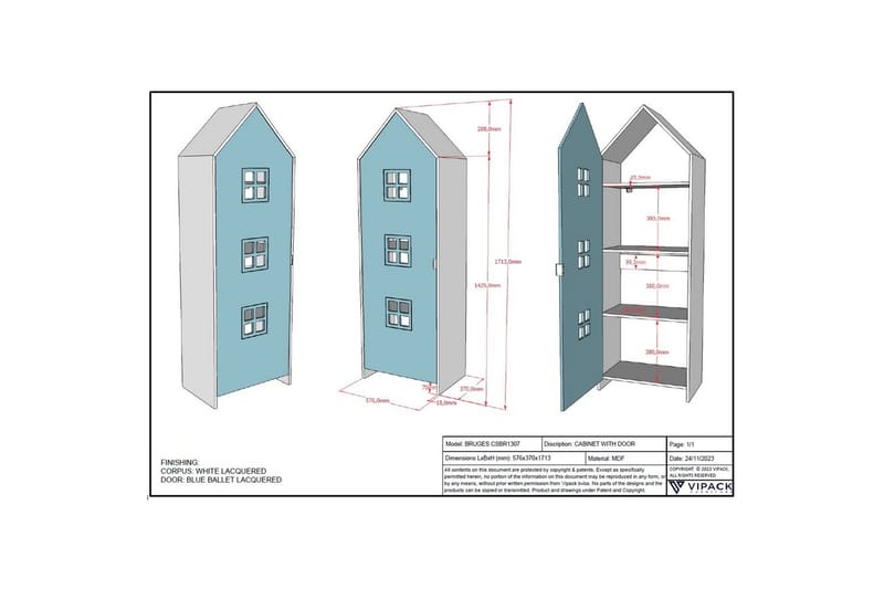 Garderob Casami Brygge Blå - Blå - Förvaring - Garderober & garderobssystem