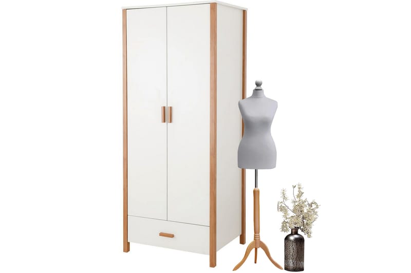 Garderob Charlieu 80 cm - Vit - Förvaring - Garderober & garderobssystem