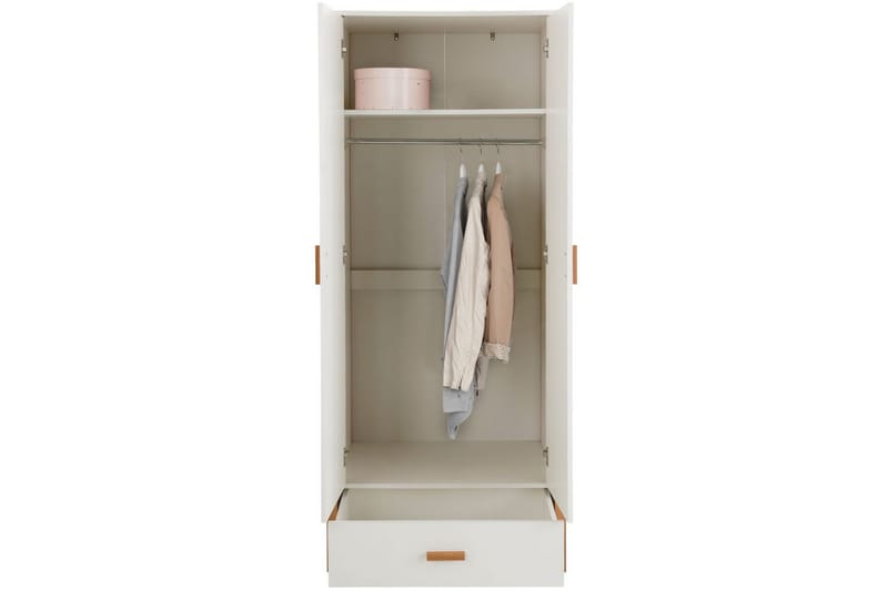 Garderob Charlieu 80 cm - Vit - Förvaring - Garderober & garderobssystem