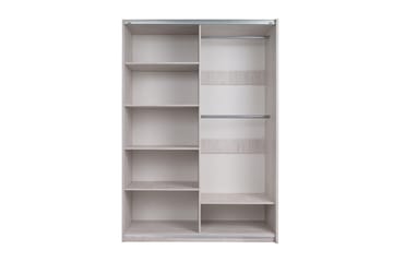 Garderob Charon 150x68,5x215 cm - Ek|Svart - Förvaring - Garderober & garderobssystem