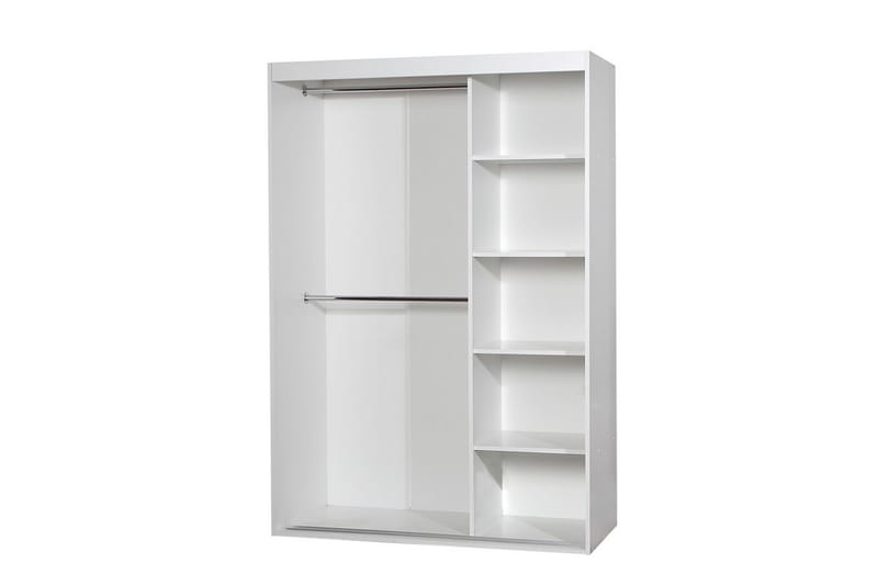 Garderob Collado med Spegel 120 cm - Vit - Förvaring - Garderober & garderobssystem
