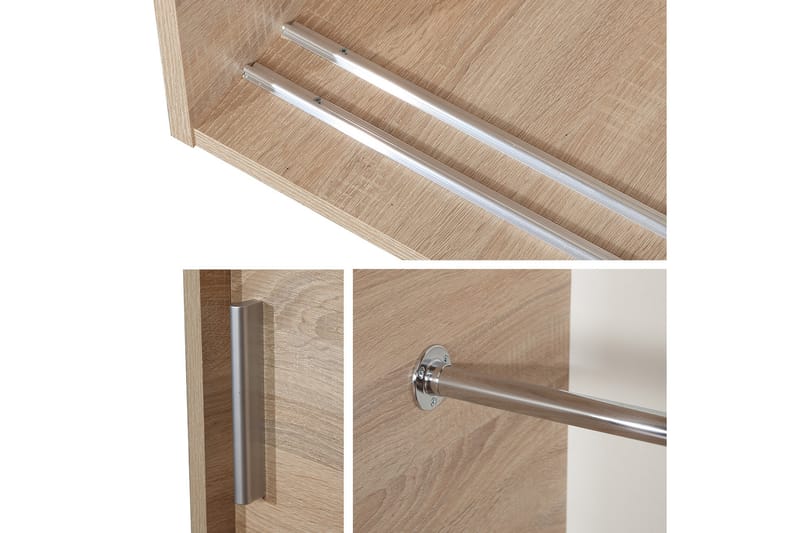Garderob Collado med Spegel 120 cm - Vit - Förvaring - Garderober & garderobssystem