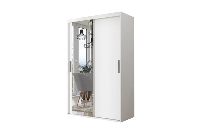 Garderob Collado med Spegel 120 cm - Vit - Förvaring - Garderober & garderobssystem