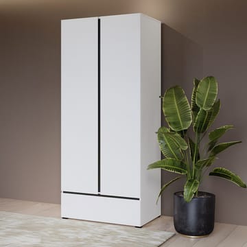 Garderob Cross S 2 dörrar 1 låda - Vit - Förvaring - Garderober & garderobssystem