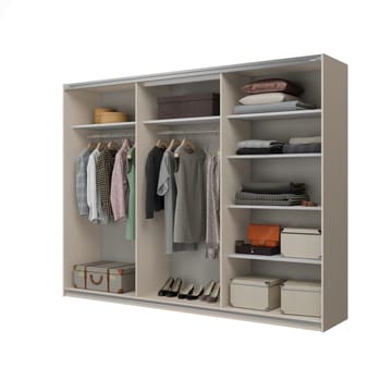 Garderob Cube 3 skjutdörrar - Kashmir - Förvaring - Garderober & garderobssystem