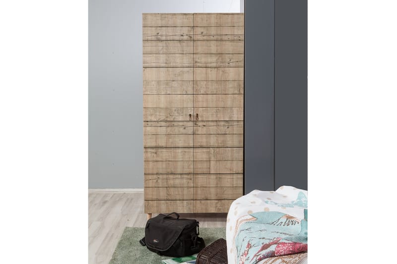 Garderob Dirk Panel - Brun - Förvaring - Garderober & garderobssystem
