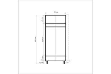 Garderob Dirk Panel - Brun - Förvaring - Garderober & garderobssystem