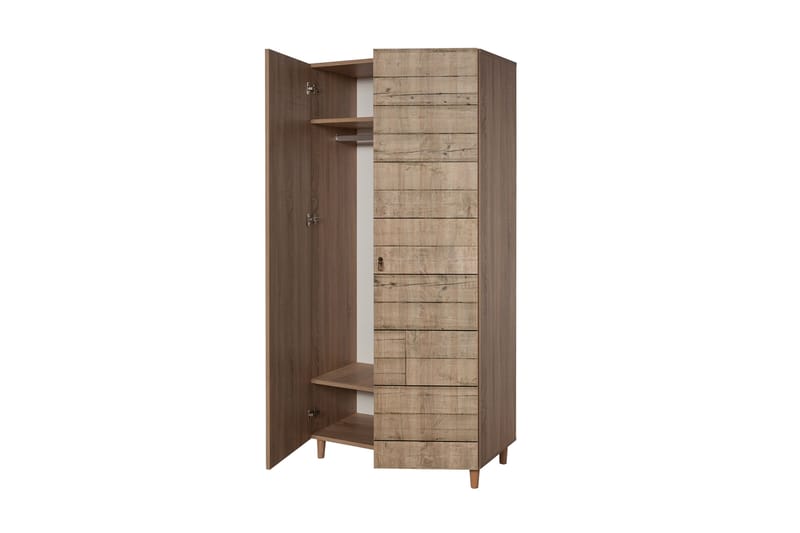 Garderob Dirk Panel - Brun - Förvaring - Garderober & garderobssystem