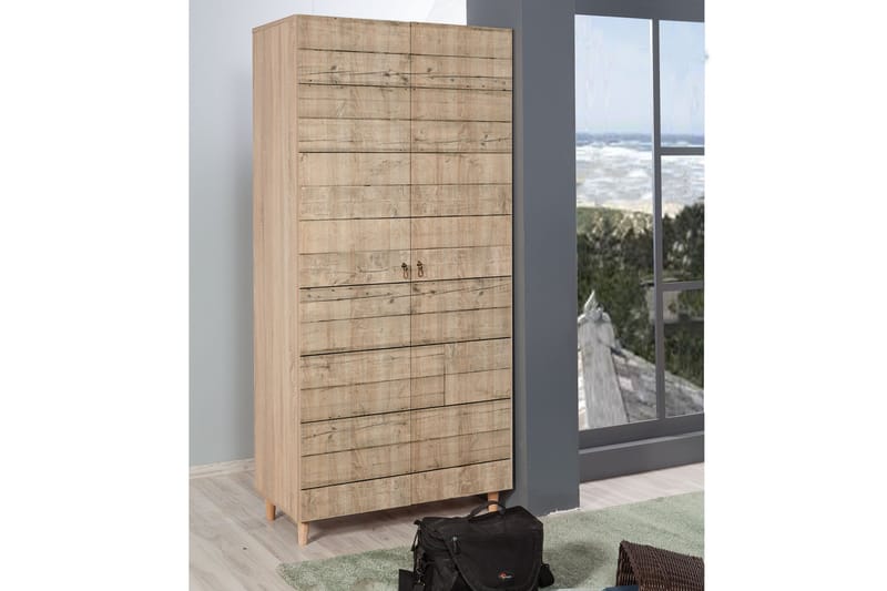 Garderob Dirk Panel - Brun - Förvaring - Garderober & garderobssystem