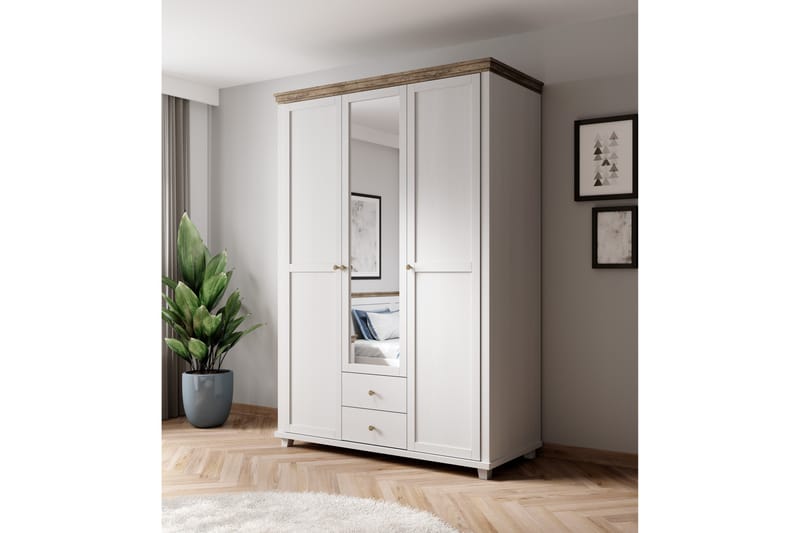 Garderob Drumin 62x108 cm - Askgrå|Natur - Garderober & garderobssystem