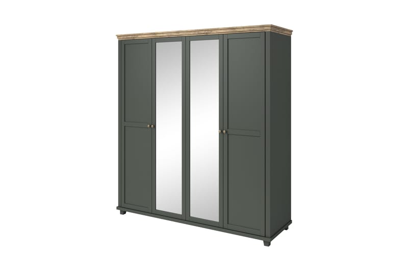 Garderob Drumin 62x108 cm - Grön|Natur - Garderober & garderobssystem