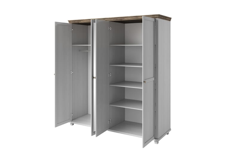Garderob Drumin 62x154 cm - Askgrå|Natur - Garderober & garderobssystem