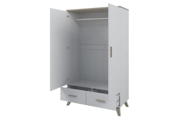 Garderob Dudley 110 cm - Natur/Svart - Förvaring - Garderober & garderobssystem