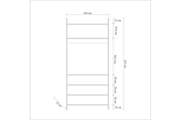 Garderob Dynamica 104x52 cm - Natur - Förvaring - Garderober & garderobssystem