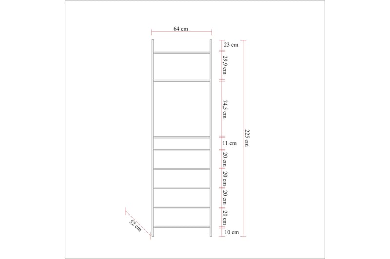 Garderob Dynamica 64x52 cm - Natur - Garderober & garderobssystem