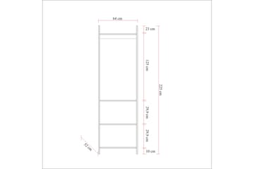Garderob Dynamica 64x52 cm - Natur - Förvaring - Garderober & garderobssystem