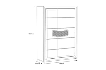 Garderob Edirne 42x109 cm - Beige/Brun - Förvaring - Garderober & garderobssystem