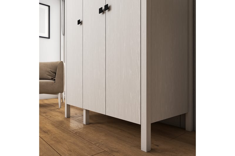 Garderob Elspet 98x195 cm - Brun/Vit - F�örvaring - Garderober & garderobssystem