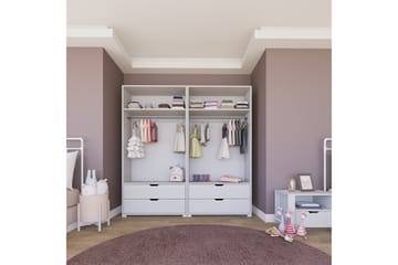 Garderob Esinler 180x183 cm - Mattvit - Förvaring - Garderober & garderobssystem