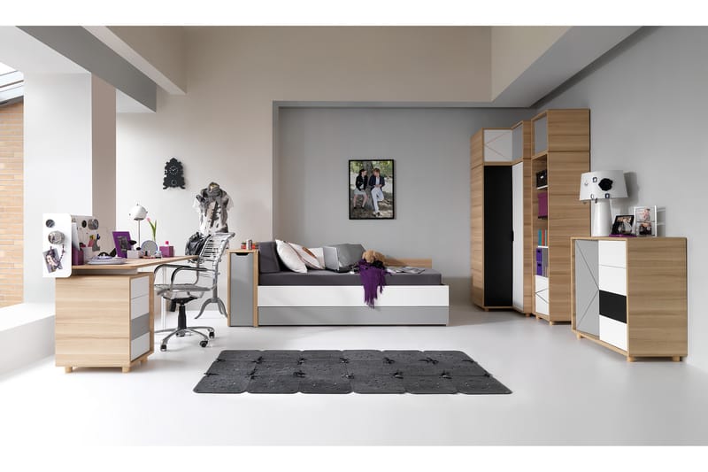 Garderob Evolve Natur/Vit/Svart - VOX - Förvaring - Garderober & garderobssystem