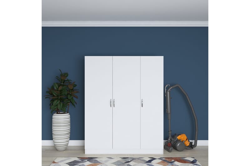 Garderob Farmdon 55x145 cm - Vit - Förvaring - Garderober & garderobssystem