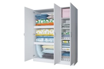 Garderob Farmdon 55x145 cm - Vit - Förvaring - Garderober & garderobssystem