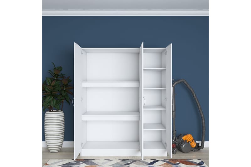 Garderob Farmdon 55x145 cm - Vit - Förvaring - Garderober & garderobssystem
