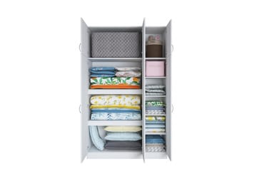 Garderob Farmdon 6 Skåp 55x145 cm - Vit - Förvaring - Garderober & garderobssystem