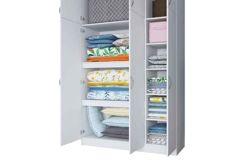 Garderob Farmdon 6 Skåp 55x145 cm - Vit - Förvaring - Garderober & garderobssystem