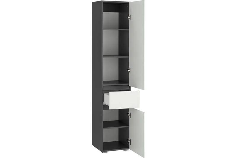 Garderob Gaddesden 38x35 cm Hög - Antracit/Natur - Förvaring - Garderober & garderobssystem