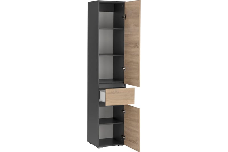 Garderob Gaddesden 38x35 cm Hög - Antracit/Vit - Förvaring - Garderober & garderobssystem